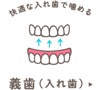 快適な入れ歯で噛める 義歯（入れ歯）